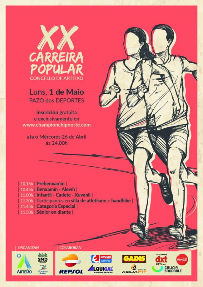 Cartel da XX Edición da Cerreira popular de Arteixo