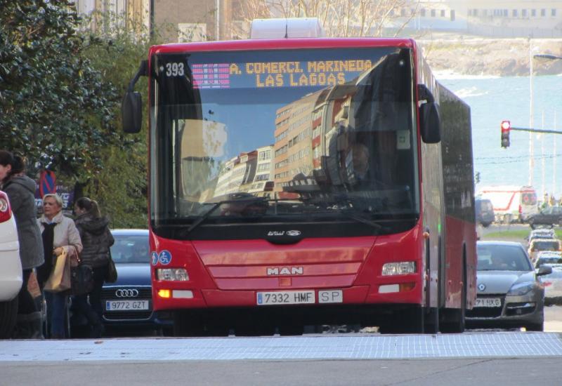 Bus urbano en A Coruña 